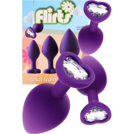 Flirts Hearts Butt Plug Set