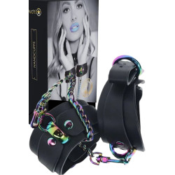 Venice Collection Adjustable Leg Cuffs Black