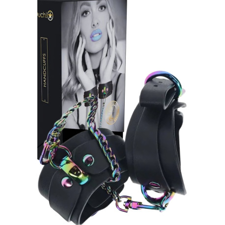 Venice Collection Adjustable Leg Cuffs Black