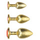 Metal Anal Plug Set – Gold