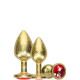 Metal Anal Plug Set – Gold