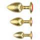 Metal Anal Plug Set – Gold