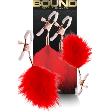Bound Red Nipple Clamps