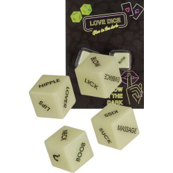 Glow in the Dark Love Dice