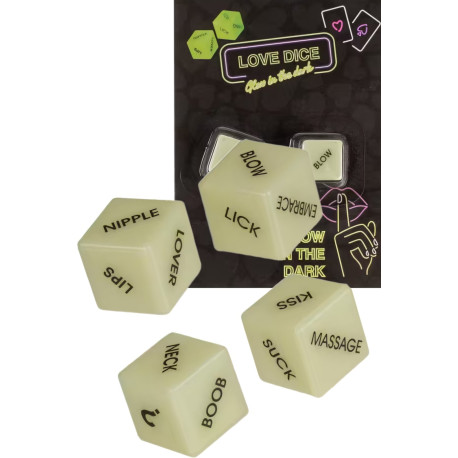 Glow in the Dark Love Dice