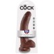 King Cock 9 Inch Suction Cup Dildo with Balls