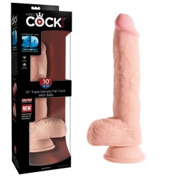 3D Fat Cock with Balls 10 inch