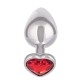 Jewel Large Ruby Heart Plug