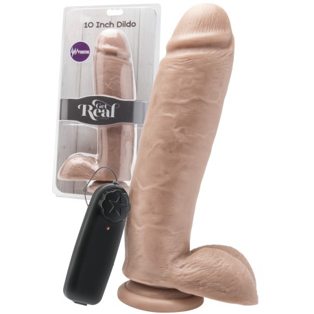 Dildo 10 in. w/ Balls Vibrator