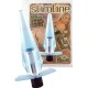 Vibrator Slimline Buttplug Jelly Blue