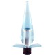 Vibrator Slimline Buttplug Jelly Blue