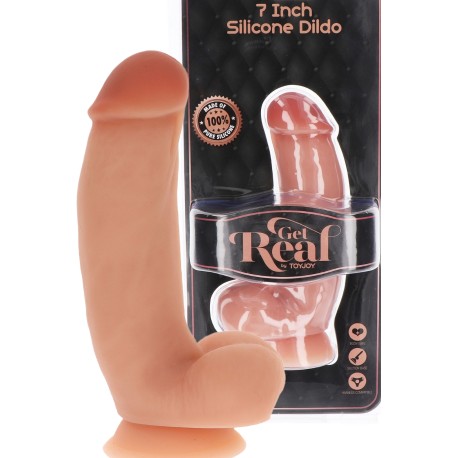 Silicone Dildo 7 inch w Balls