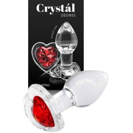 Crystal Desires Red Heart Small