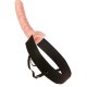 10" Flesh Hollow Strap-on