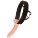 10" Flesh Hollow Strap-on